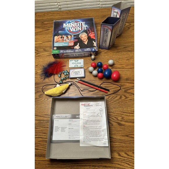 Minute To Win It Mattel Family Board Game CBS 2011 - Picture 6 of 14